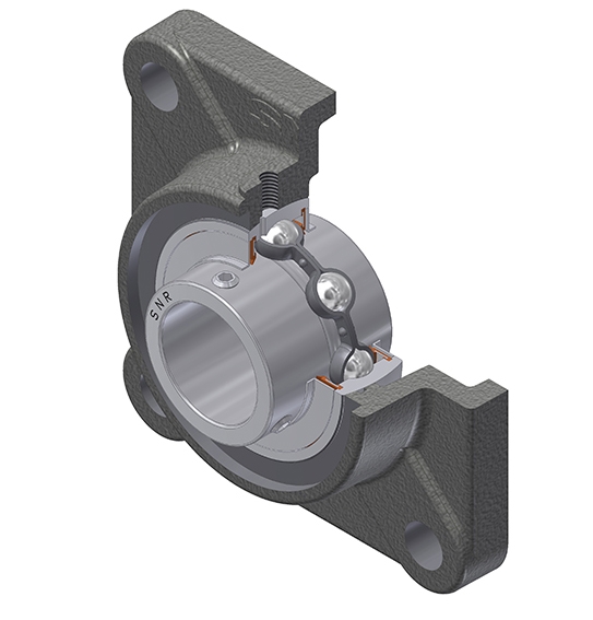 Paliers inox auto-aligneur avec rainure pour bouchon série SUCF NTN SNR