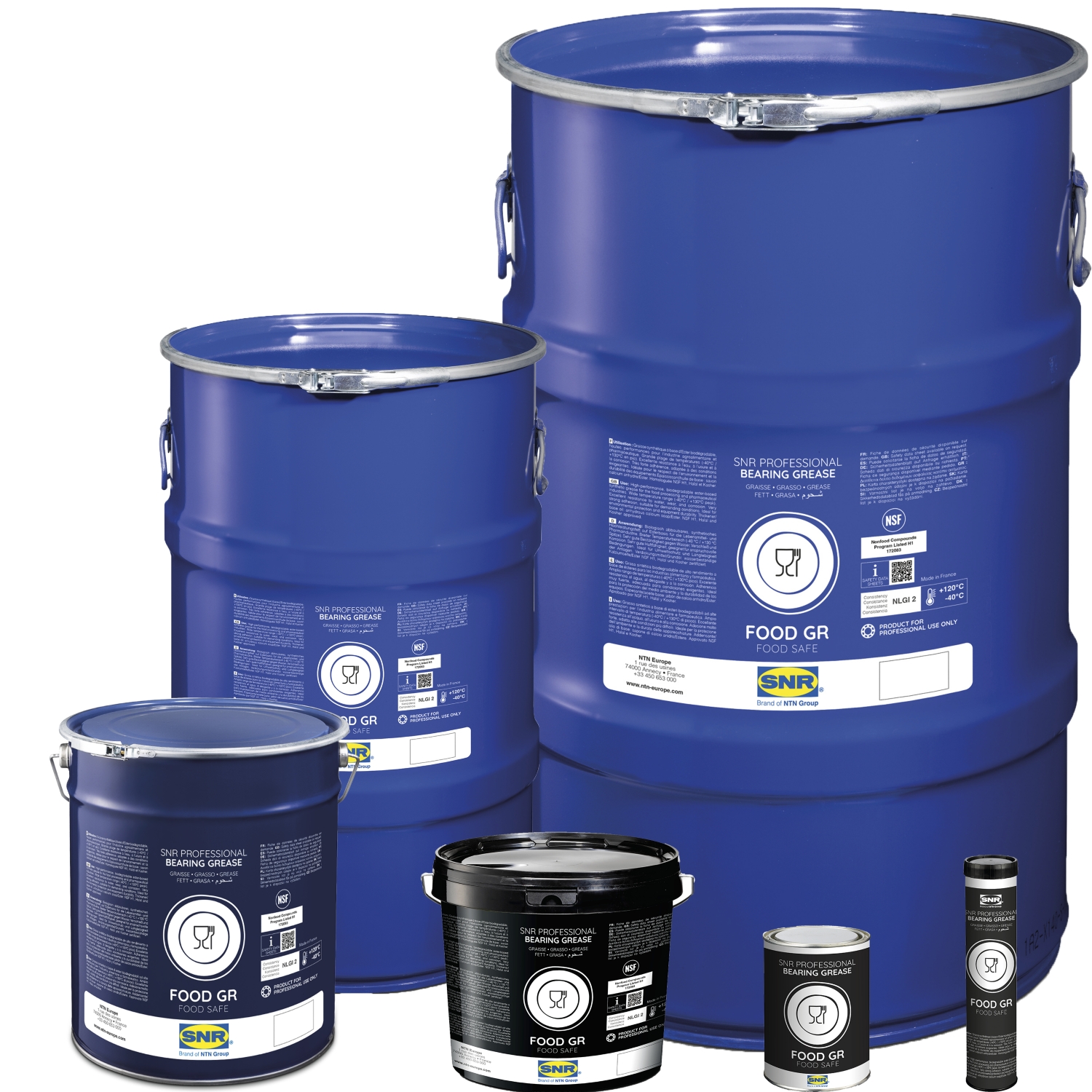 Graisse alimentaire huile de base calcium anhydre / ester viscosité 220