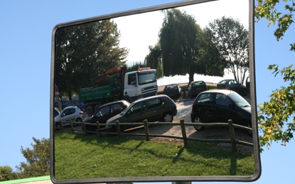 Miroir polycarbonate parking extérieur Socomix