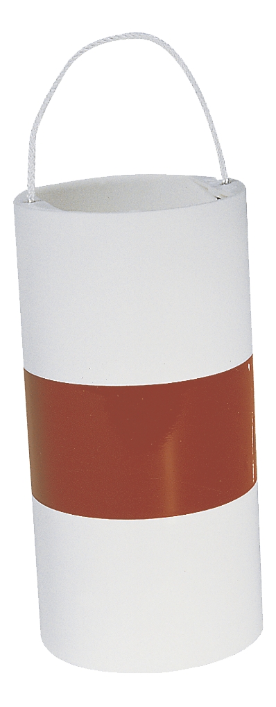  Fardier sans feu cylindrique blanc avec bande rouge 