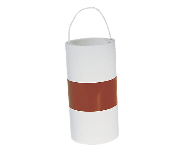 Fardier sans feu cylindrique blanc avec bande rouge Sofop Taliaplast