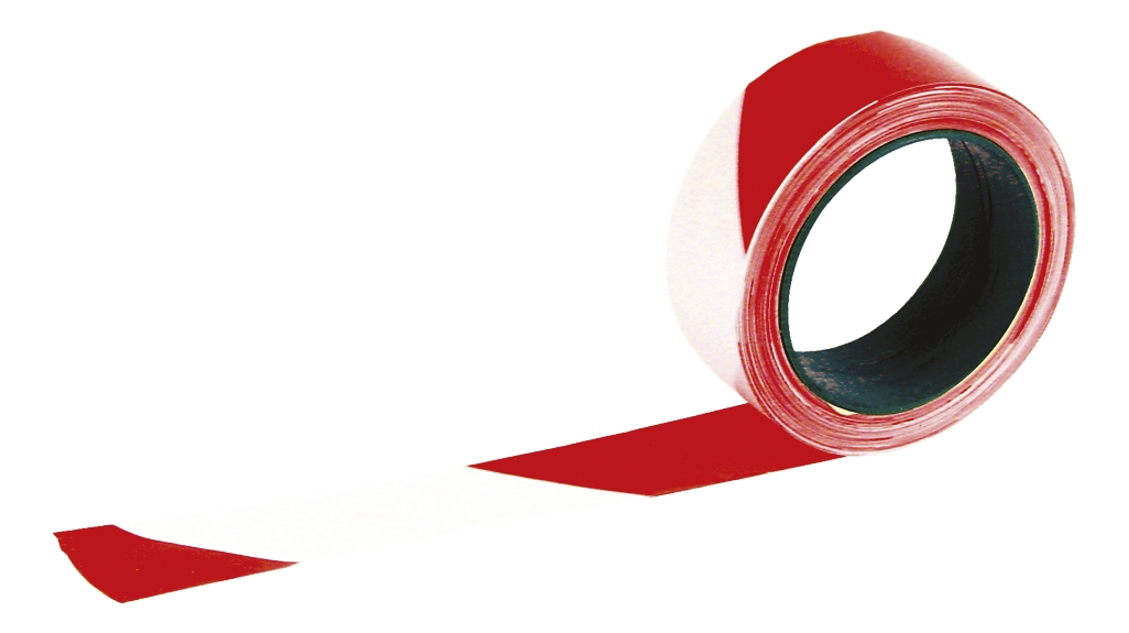 Cone de signalisation en plastique (polyéthylène) de couleur rouge  fluorescent avec 2 rayures blanches