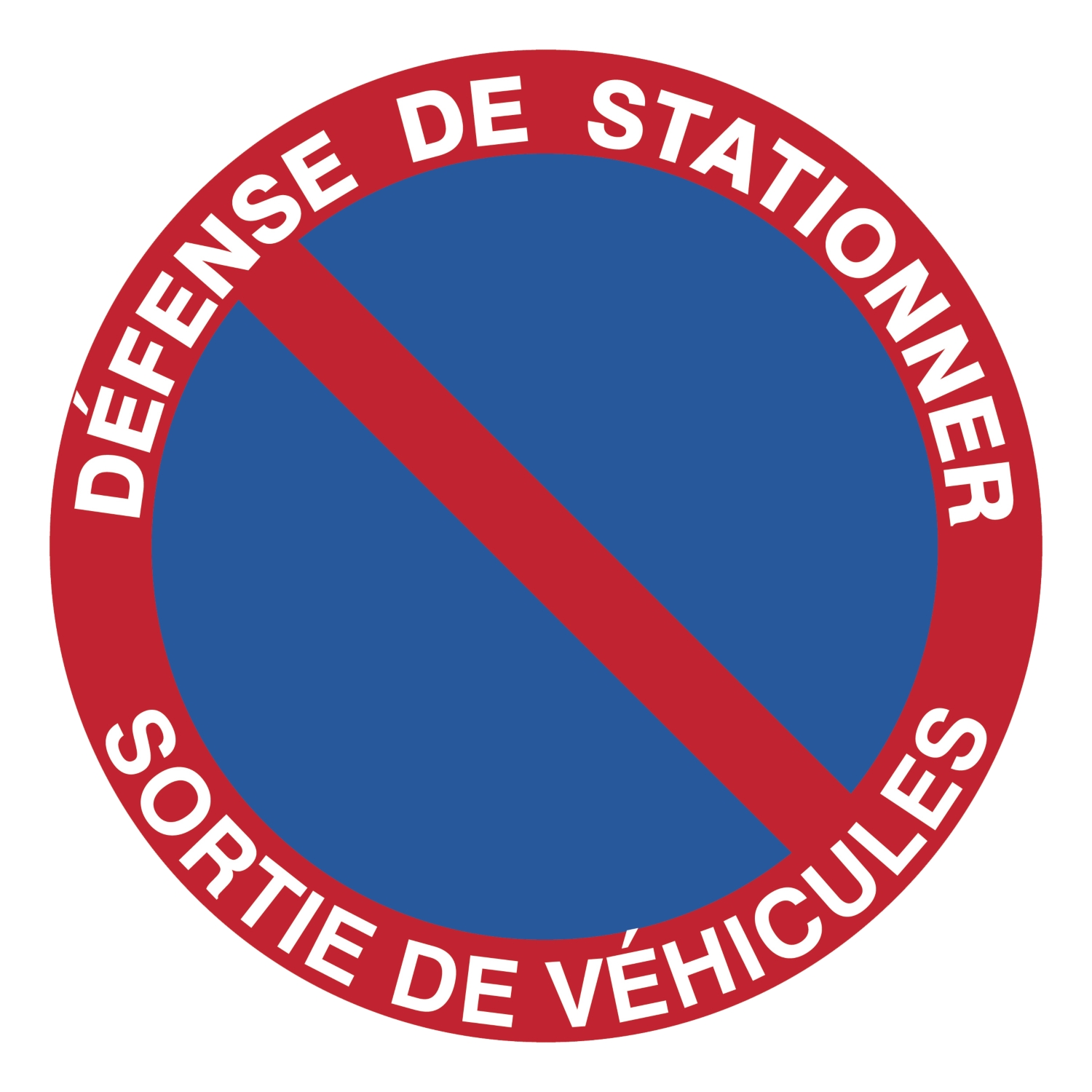 Panneau défense de stationner sortie de véhicule Novap