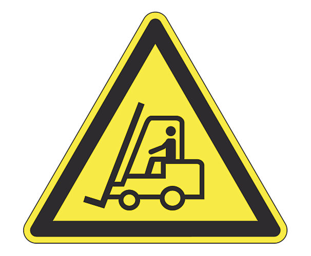 Panneau d'avertissement "Danger véhicule manutention" Novap