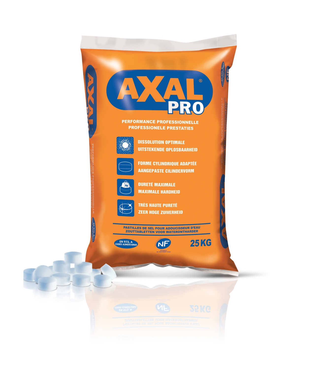 Sel pour adoucisseur - 25 kg Axal Pro
