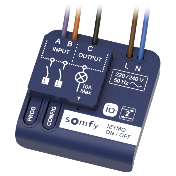 Récepteur éclairage ON/OFF io Izymo Somfy