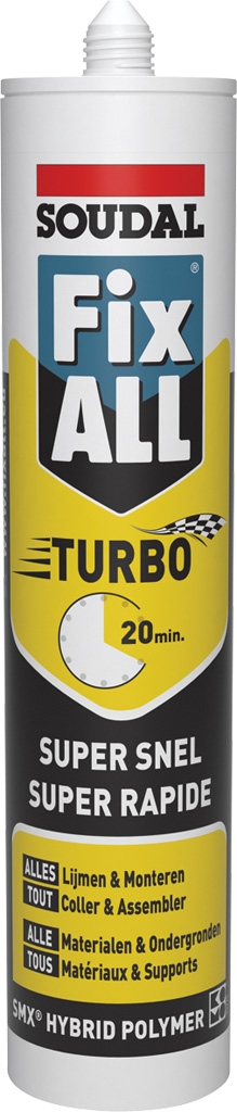 Mastic-colle Fix ALL Turbo - 290 ml Soudal