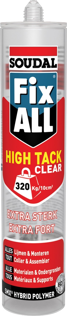 Mastic colle High Tack clear Soudal