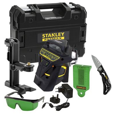 Niveau à laser multiligne X3G-360° vert + 1 couteau sport Skeleton Stanley