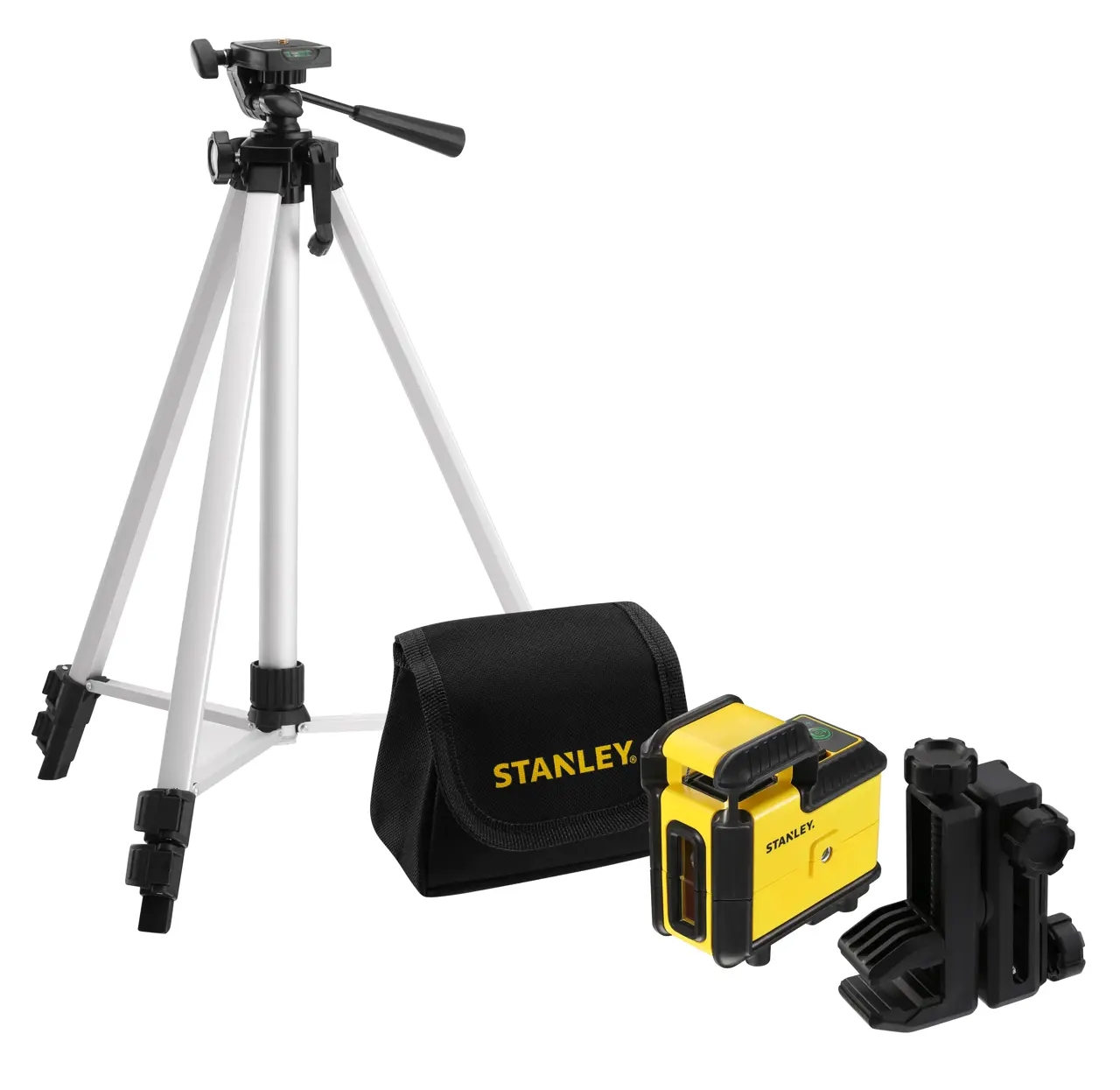 Kit niveau laser 360° CROSS360 vert avec trépied et pochette