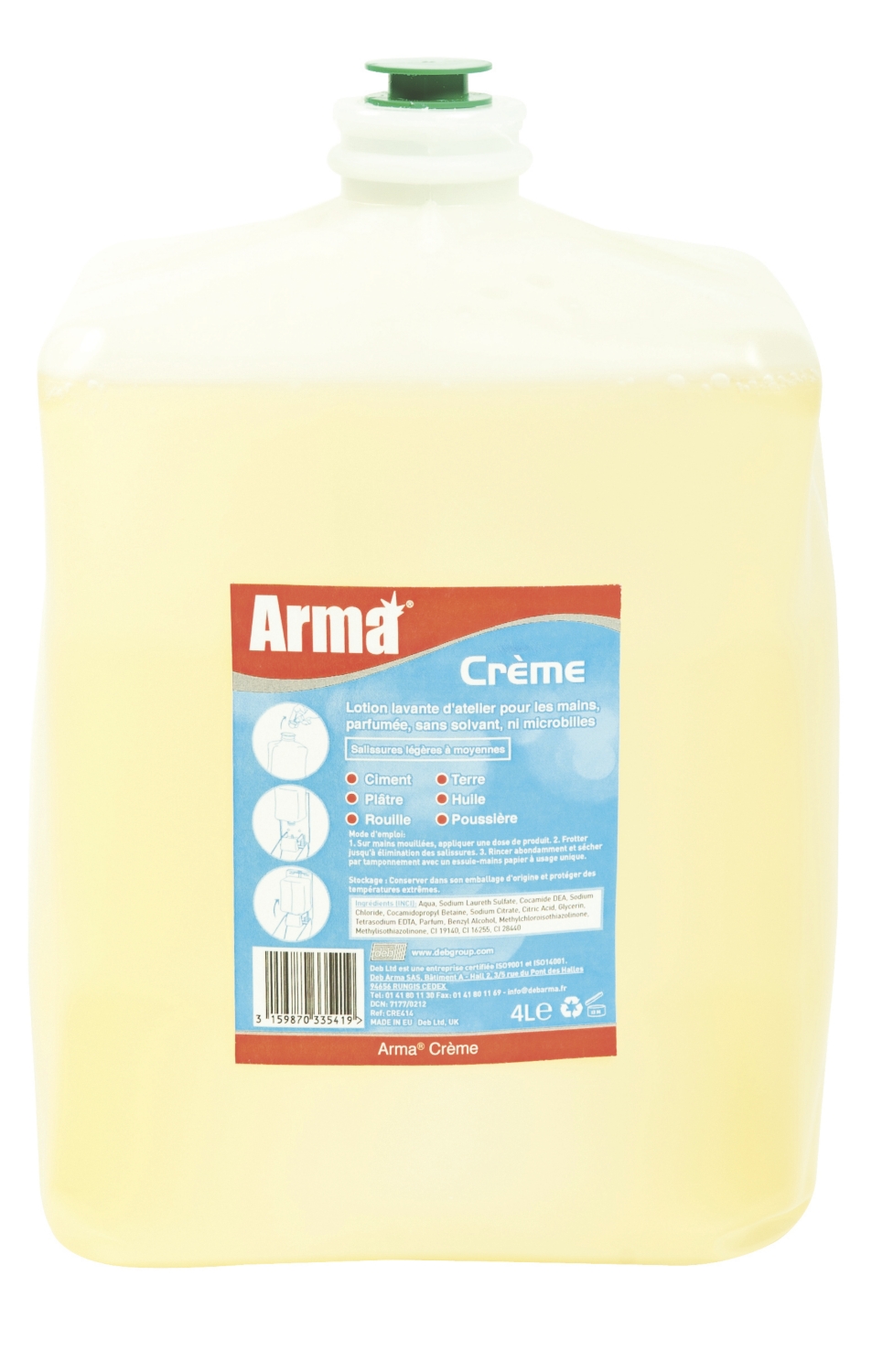  Crème nettoyante sans solvant Arma® 