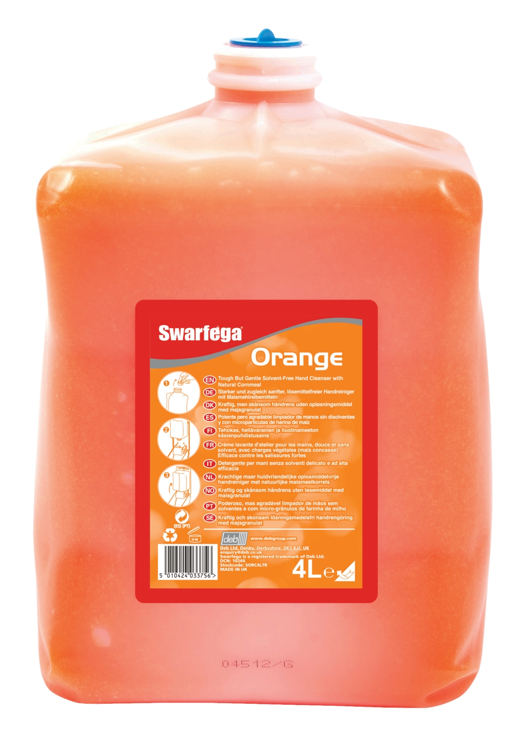 Crème nettoyante microbilles sans solvant Swarfega® Orange SC Johnson Professional