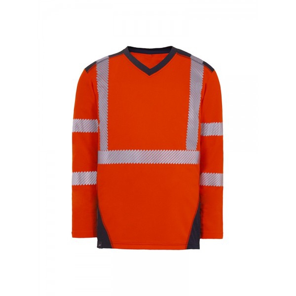 Tee-shirt Bali ML HV - Rouge / Marine T2S