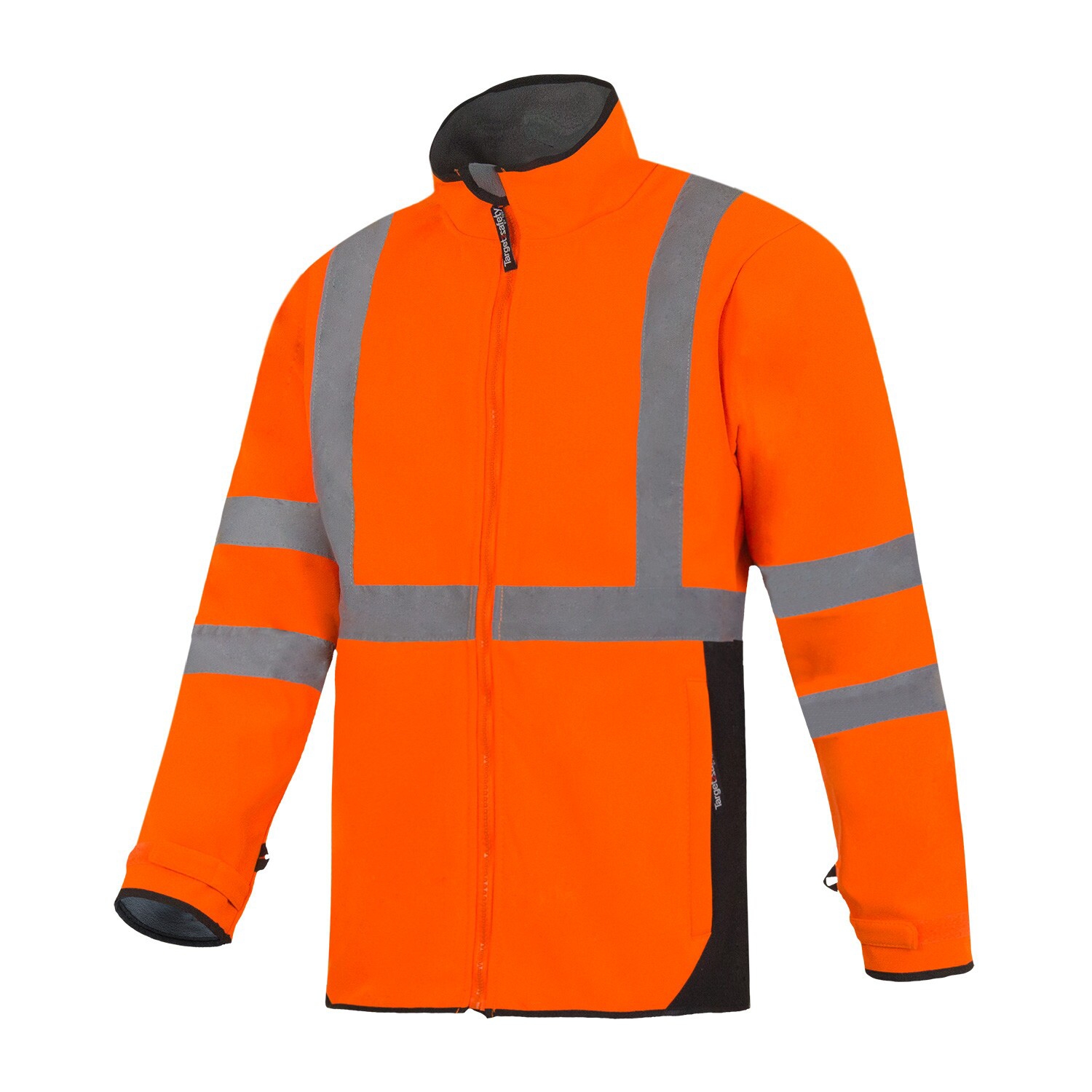 Veste Softshell 3 couches HV polyester mixte Falcon orange / marine T2S