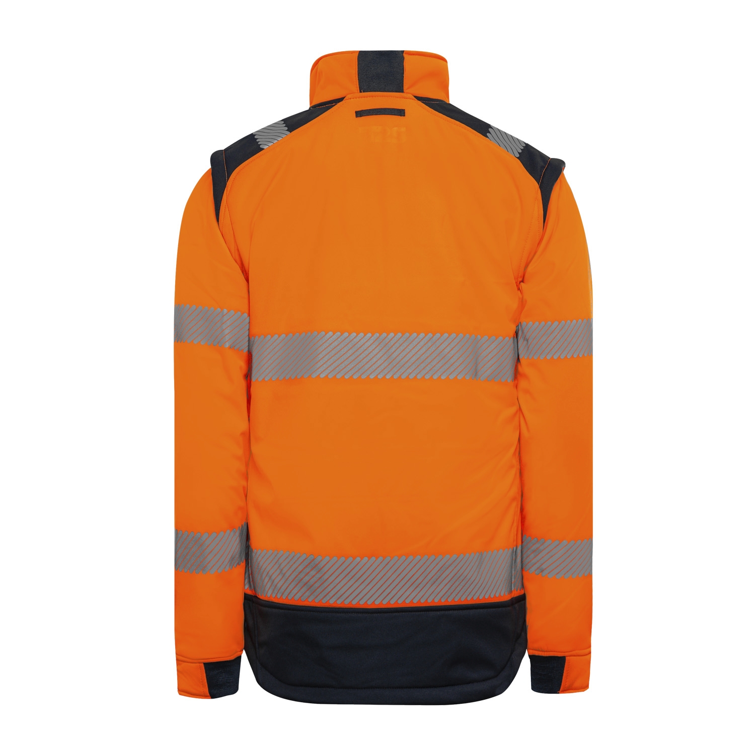 Veste Softshell HV polyester mixte Sherpa orange / marine T2S