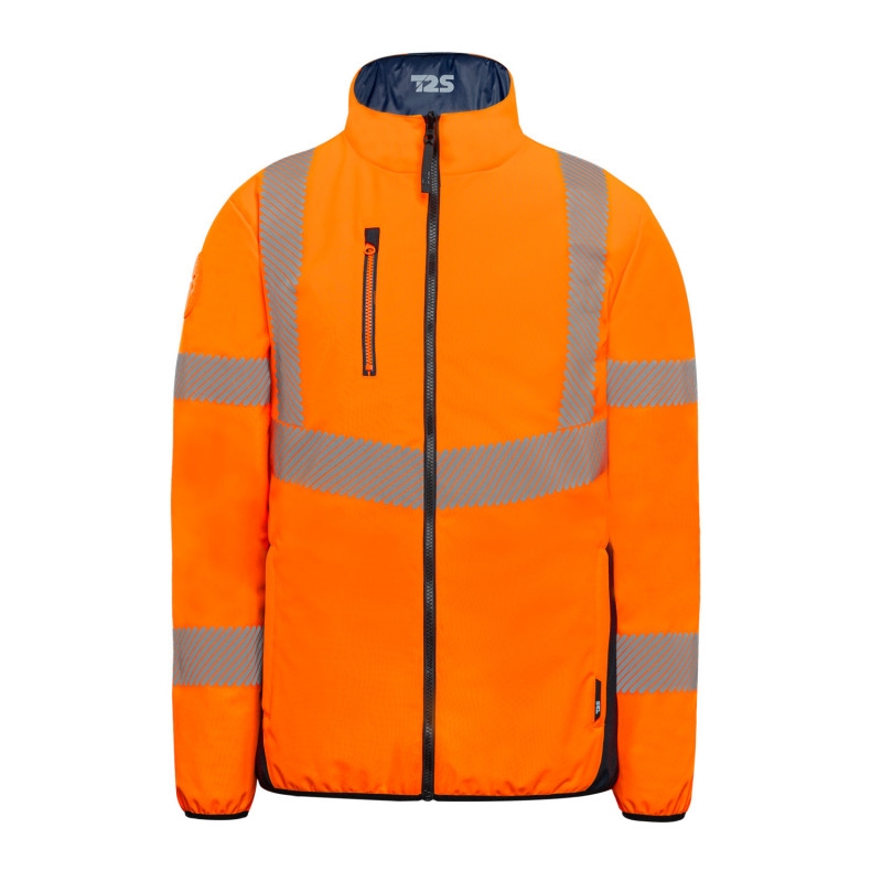 Blouson HV polyester mixte Yosemite orange / marine