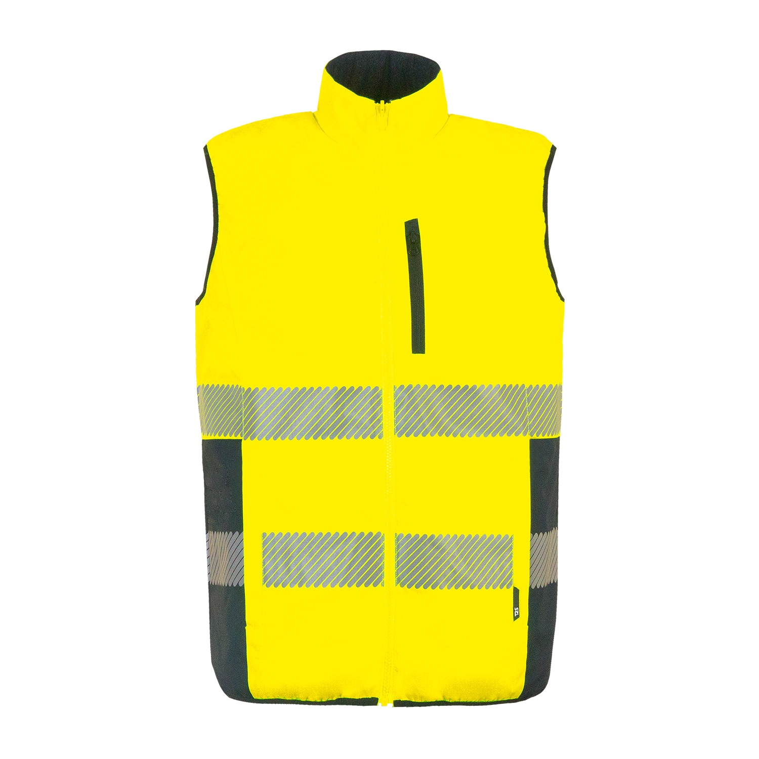 Bodywarmer HV polyester mixte Népal jaune / marine