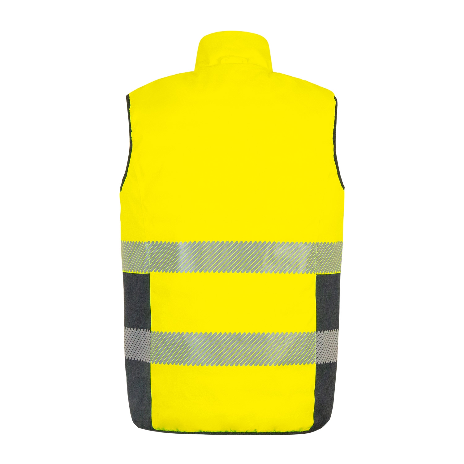 Bodywarmer HV polyester mixte Népal jaune / marine T2S