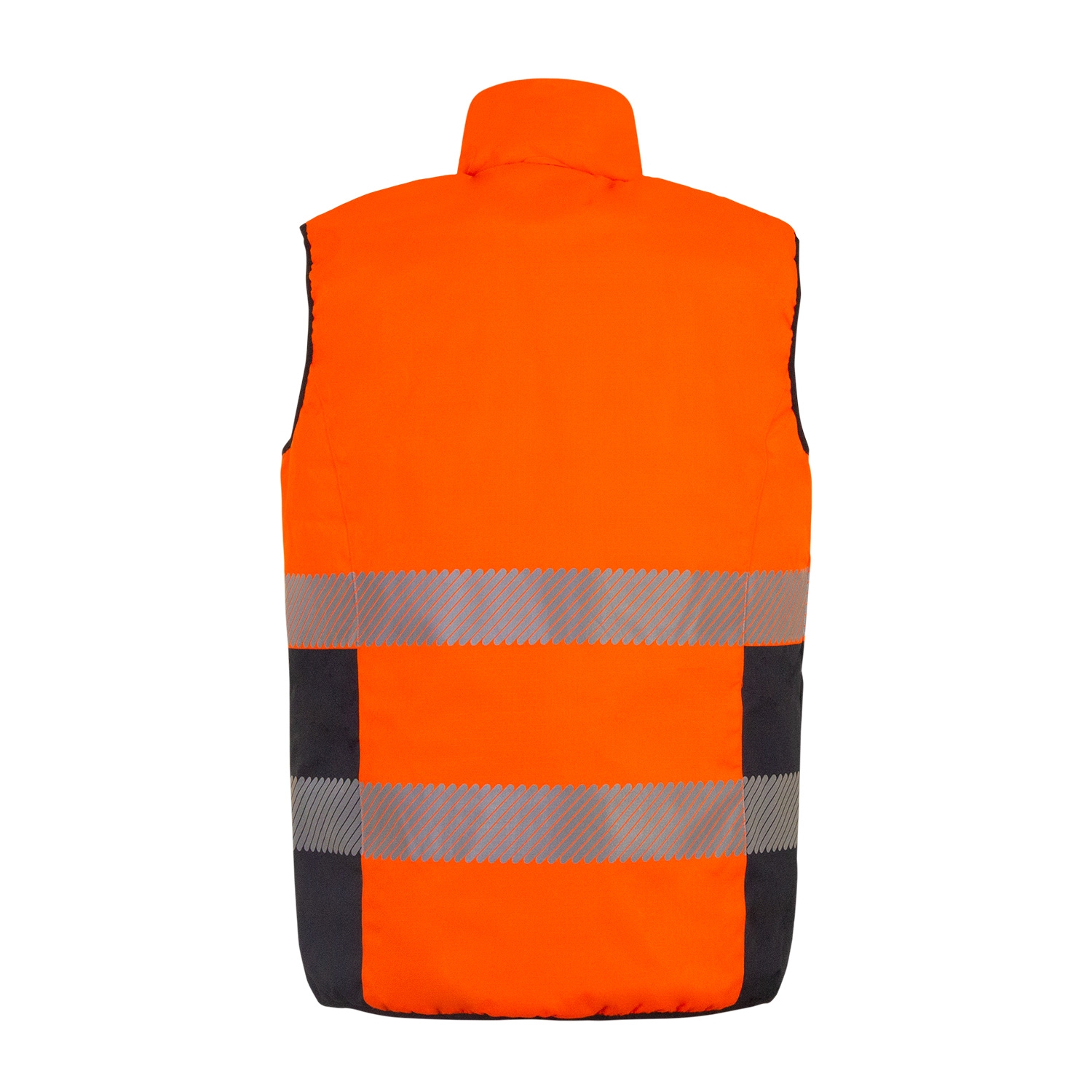 Bodywarmer HV polyester mixte Népal orange / marine T2S