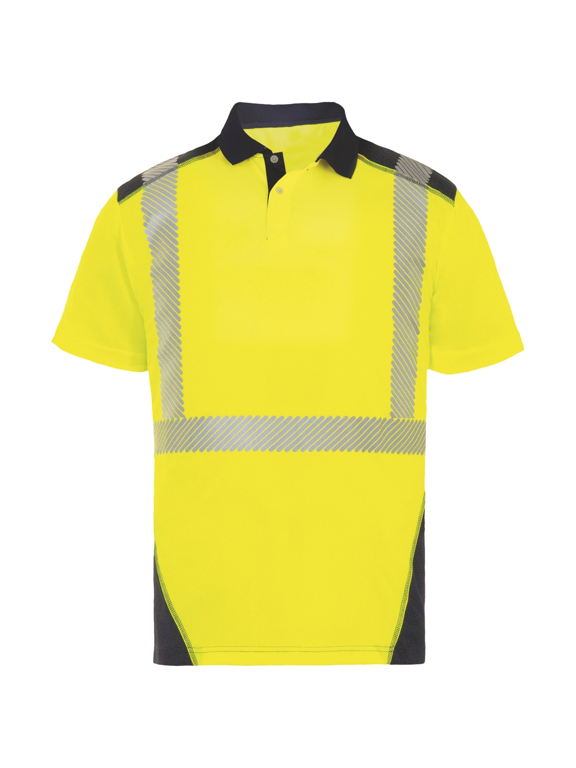  Polo Borneo HV - Jaune / Marine 