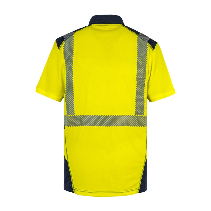 Polo Borneo HV - Jaune / Marine T2S