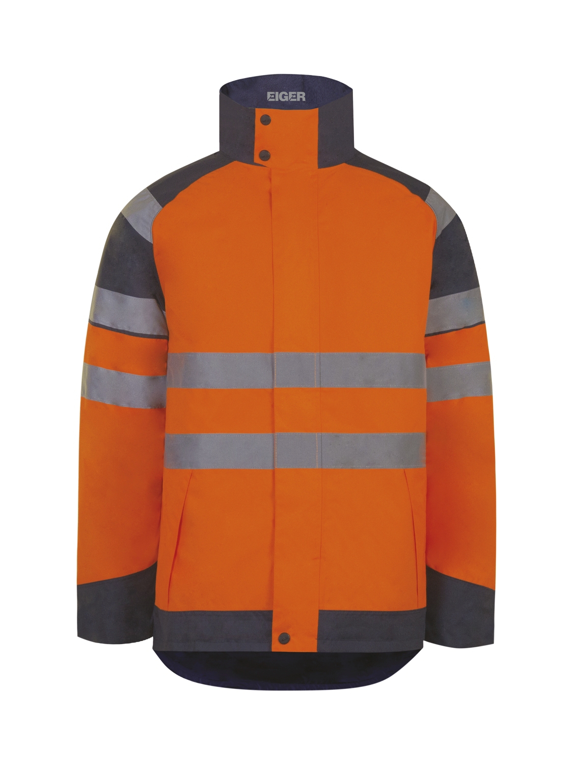  Parka HV tissu Oxford 150D enduit PU mixte Eiger orange / marine 