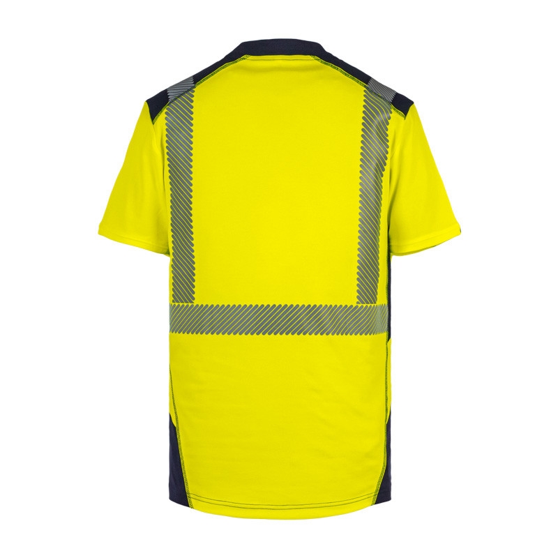 Tee-shirt Jakarta HV - Jaune / Marine T2S