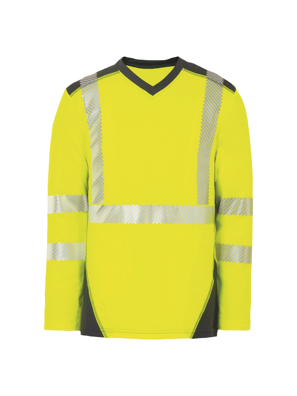 Tee-shirt Jakarta ML HV - Jaune / Marine T2S