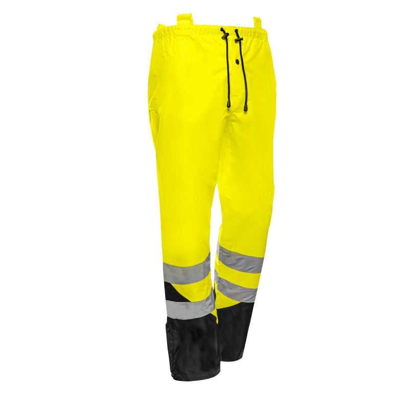 Pantalon de pluie HV polyester mixte Speed jaune T2S