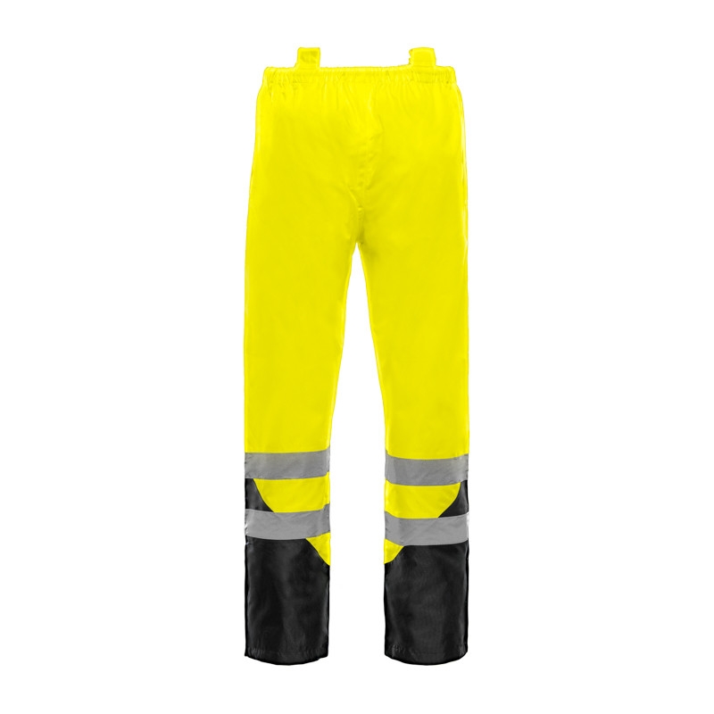 Pantalon de pluie HV polyester mixte Speed jaune T2S