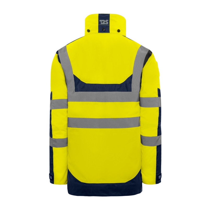 Parka HV polyester mixte Annapurna jaune / marine T2S