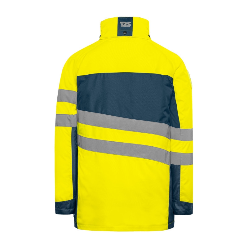 Parka HV polyester mixte Kilimandjaro jaune / marine T2S