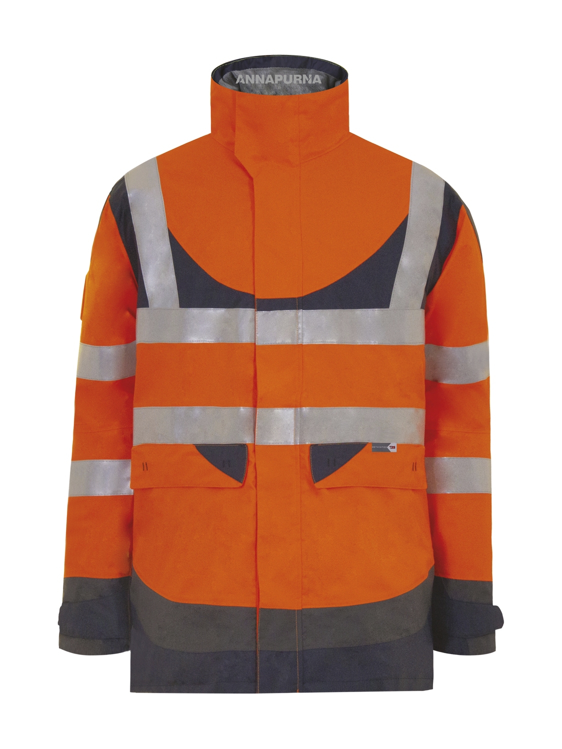 Parka 4 en 1 Annapurna 2 HV - Orange / Marine T2S