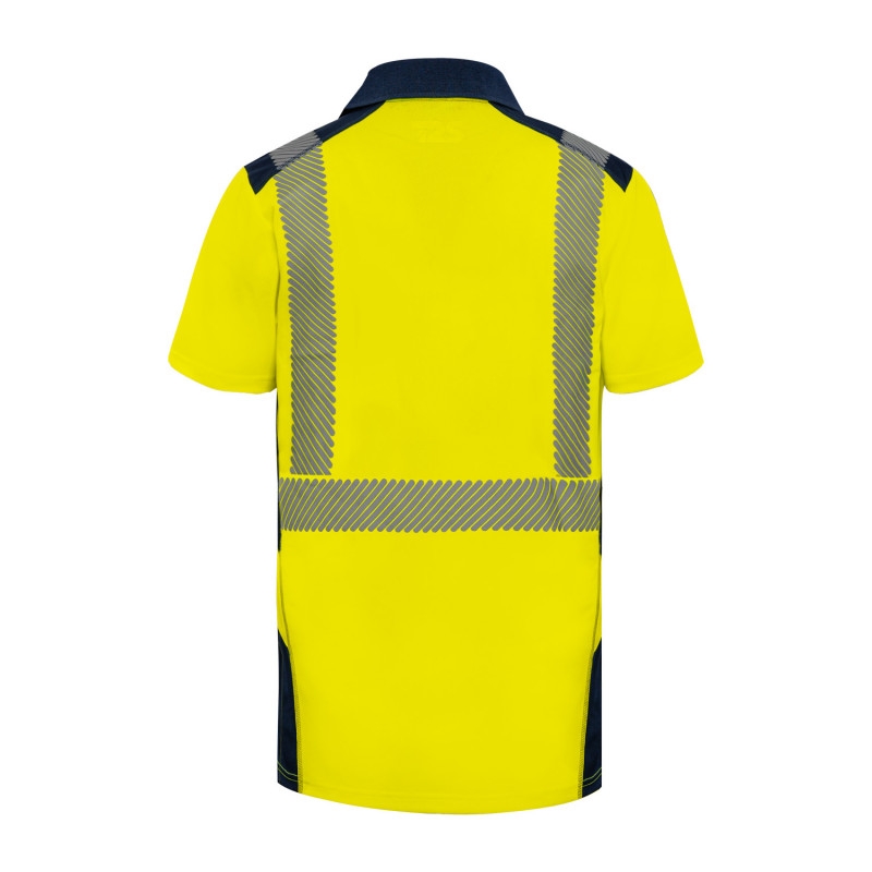 Polo Borneo HV - Jaune / Marine T2S