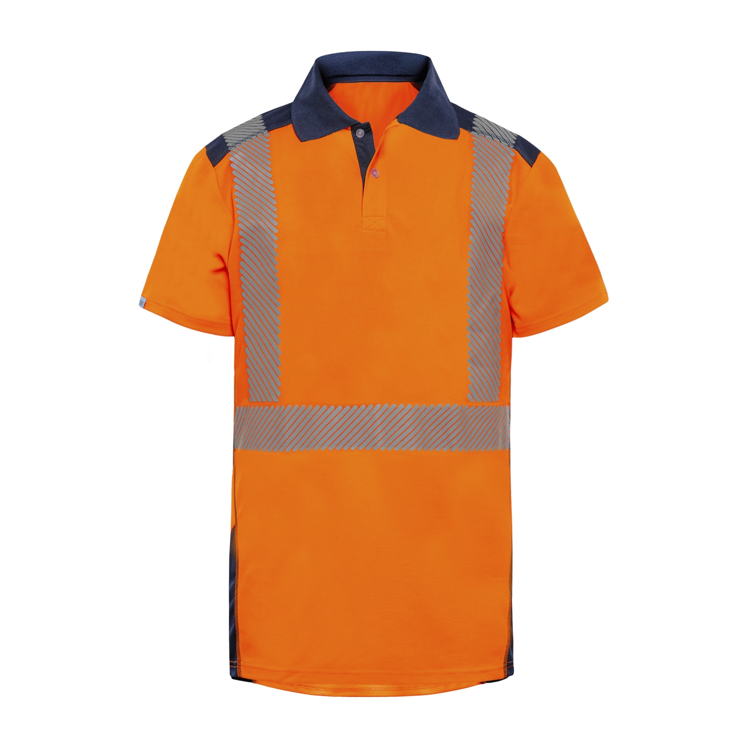 Polo Borneo HV orange / marine