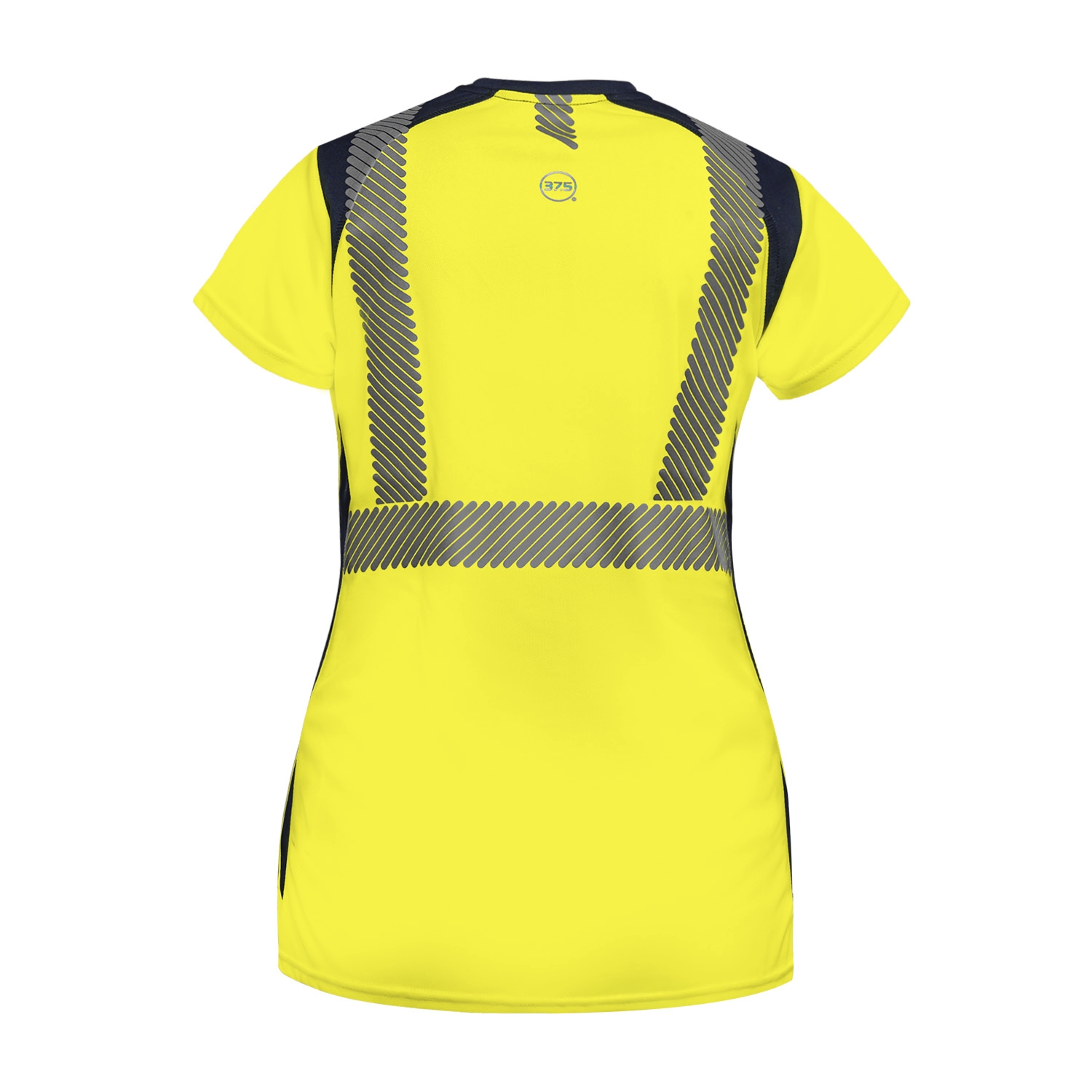 Tee-shirt HV femme thermorégulant 37.5 Bahia jaune / marine T2S