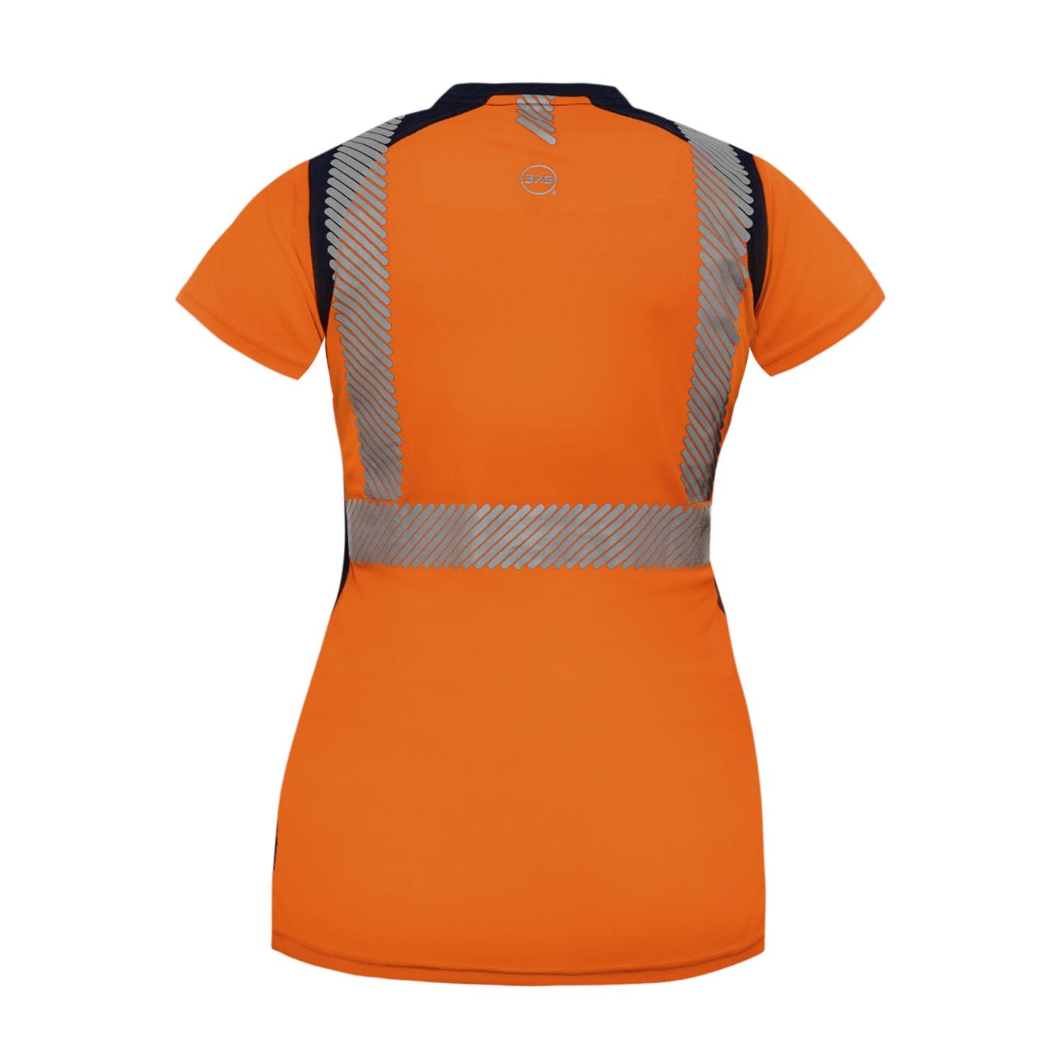 Tee-shirt HV femme thermorégulant 37.5 Bahia orange / marine T2S