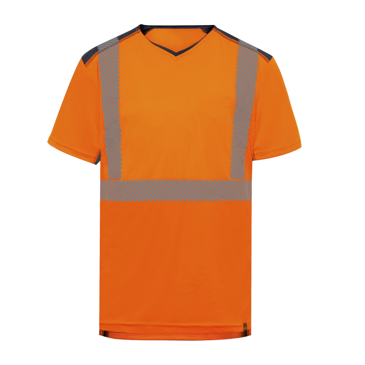 Tee-shirt HV homme thermorégulant 37.5 Belize orange / marine T2S
