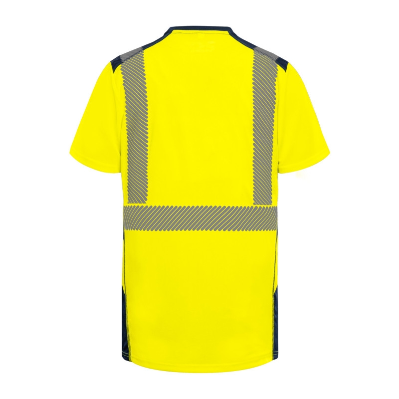 T-shirt Jakarta HV - Jaune / Marine T2S