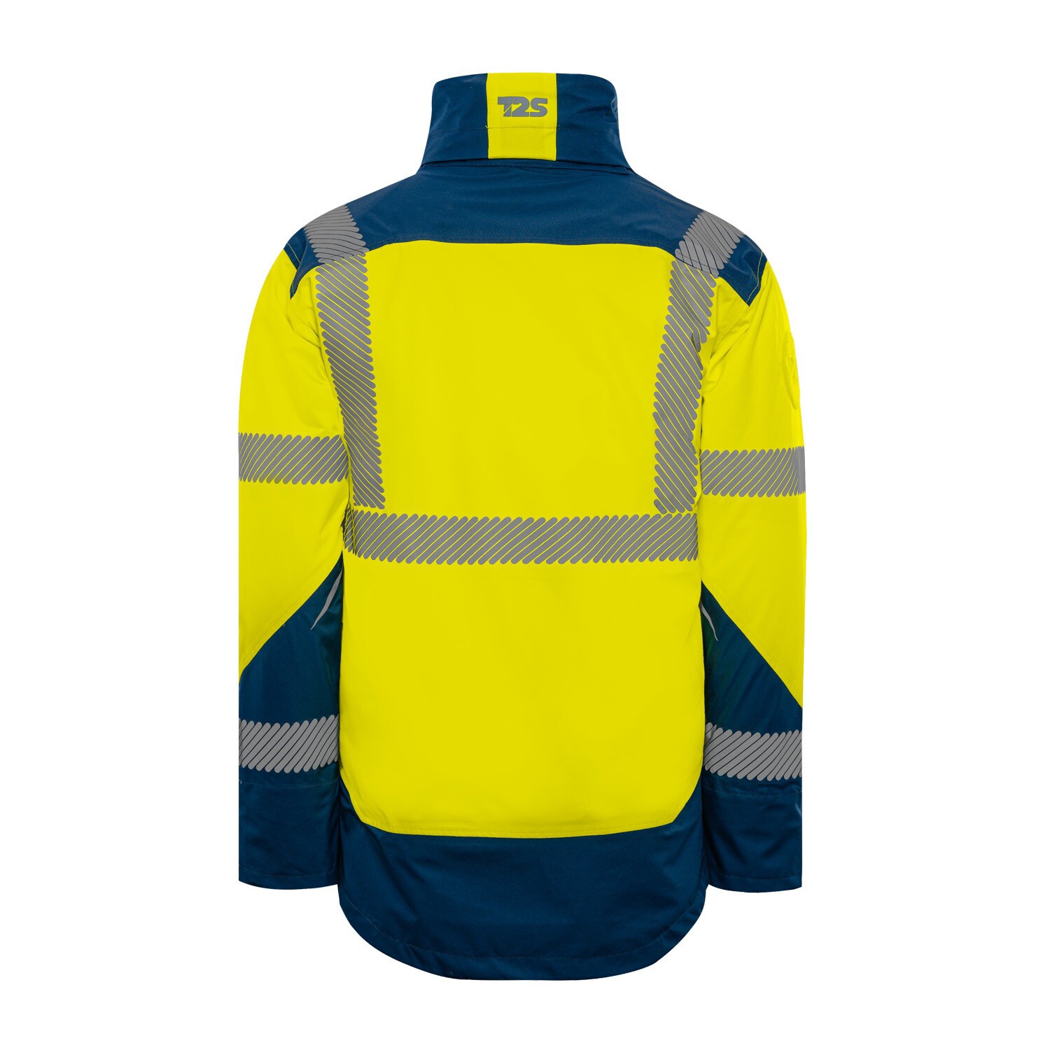 Veste de pluie HV polyester mixte Everest jaune / marine T2S