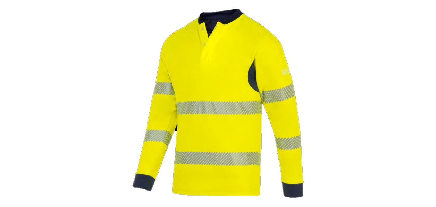 Polo Ginko HV - Jaune / Marine