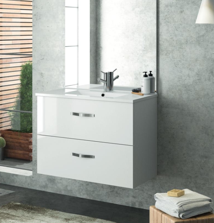 Meuble sous -plan Angelo 80 cm - 2 tiroirs Néova