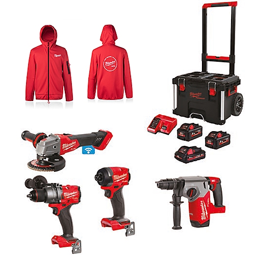 Powerpack 4 outils + veste 100 ans édition collector L Milwaukee