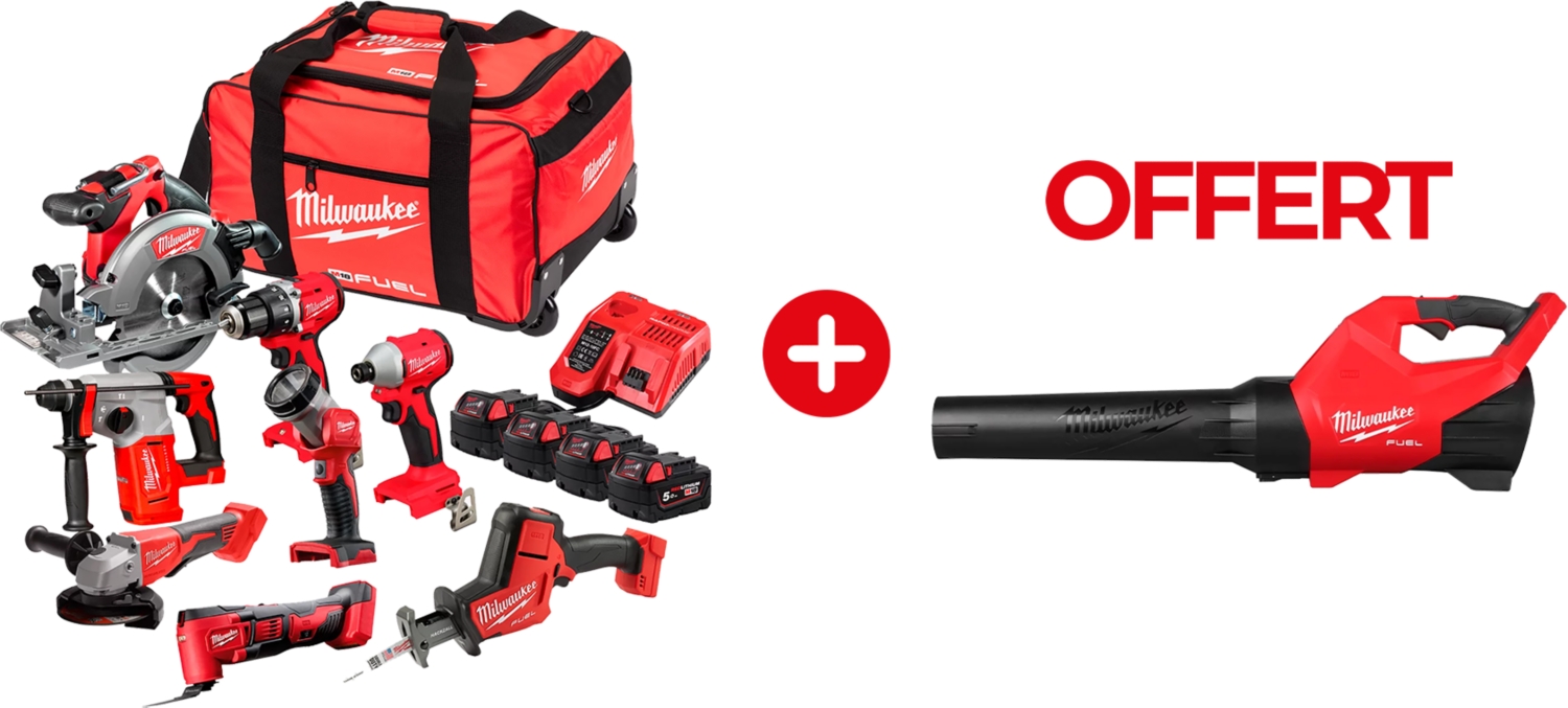  Pack 8 outils 18 V + Souffleur M18 Fuel offert 