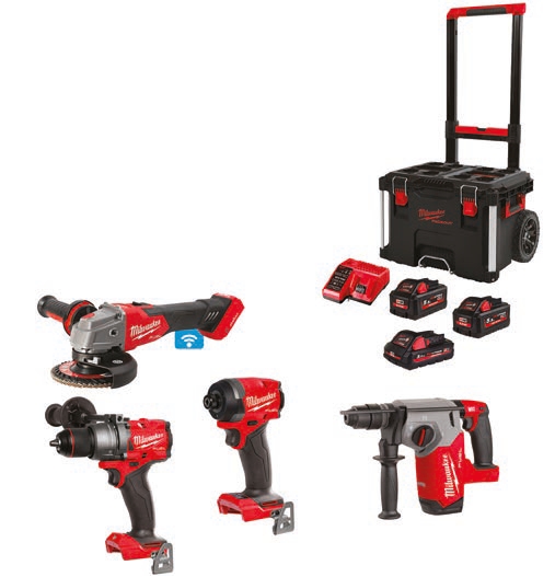 Coffret 6 outils MILWAUKEE M18 perceuse à percussion, scie