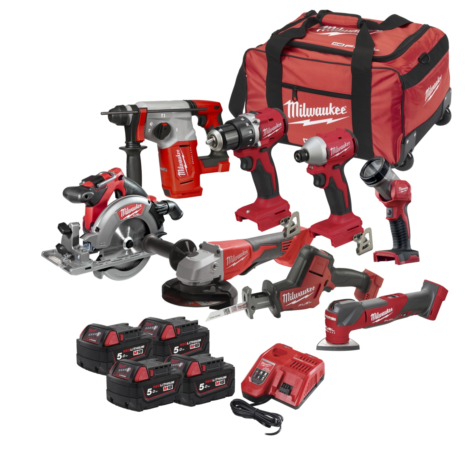 Kit 8 outils 18 V Brushless Milwaukee