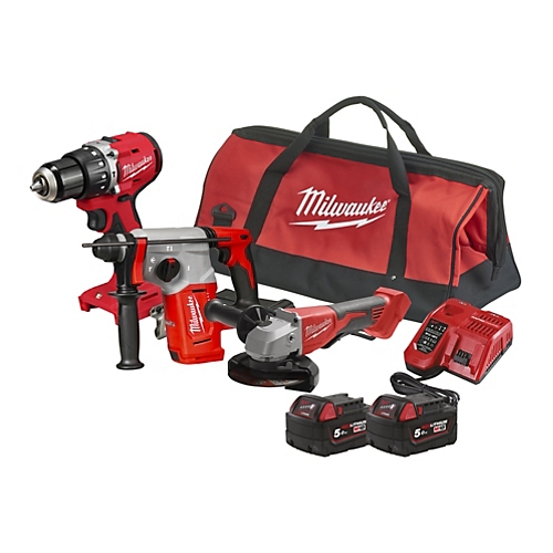 Kit 3 outils 18 V Brushless + T shirt 100 ans édition collector Milwaukee