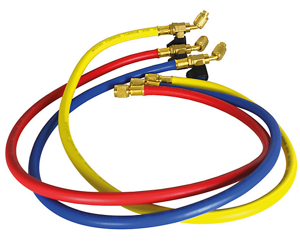 Lot 3 flexibles 150cm 1/4"-1/4" rouge-jaune-bleu Teddington
