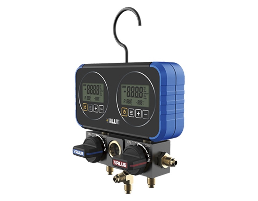Manomètre électronique de précision 2 voies - tous réfrigérants Teddington