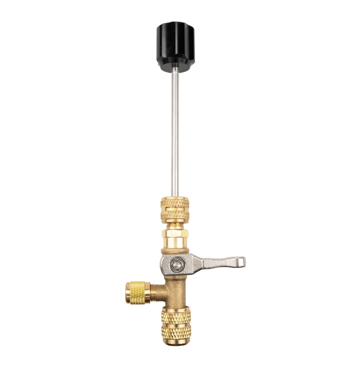 Démonte valve Schrader 1/4" - 5/16" SAE avec adaptateur Testo